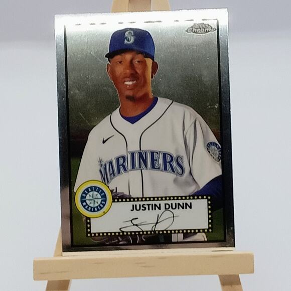 Justin Dunn #309 Topps Platinum Chrome Signature 2021 Seattle Mariners - Picture 1 of 4